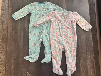 Baby Girl Footed Pajamas Set of 2