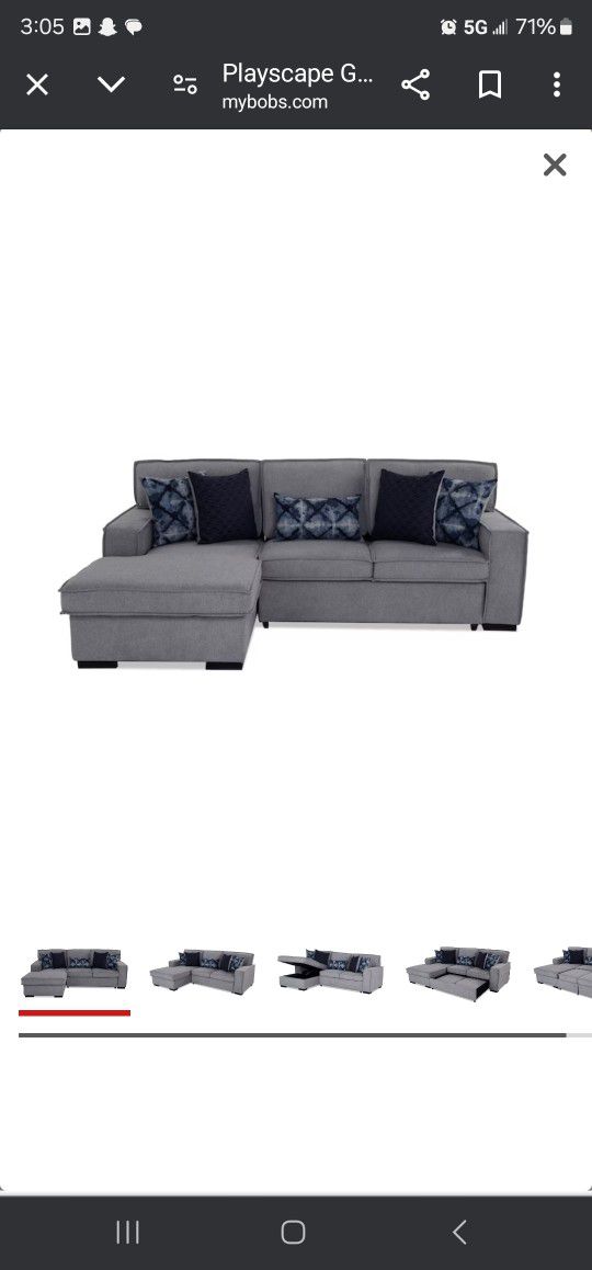 Convertible Grey Sectional