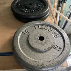 Four 25lbs Barbell Weight plates