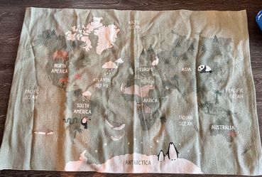 IKEA kids world map play mat