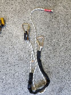 Petzl Climbing Rope Lanyard with Carabiners
