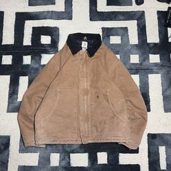 Vintage Carhartt Jacket Outerwear Brown Workwear 