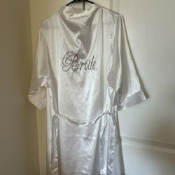 Satin Robe for bride