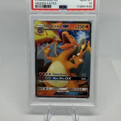 2019 Pokemon Sun & Moon Hidden Fates Charizard GX #9/68 PSA 10