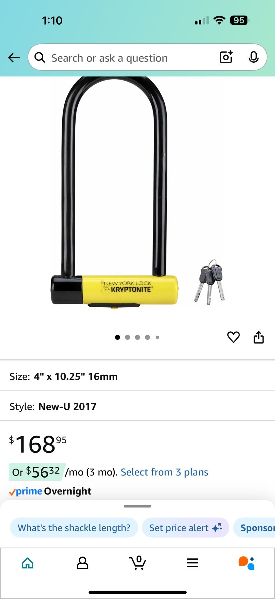 New York Kryptonite, Bike, Moped Motorcycle Lock