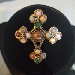 Vintage Cross Brooch 