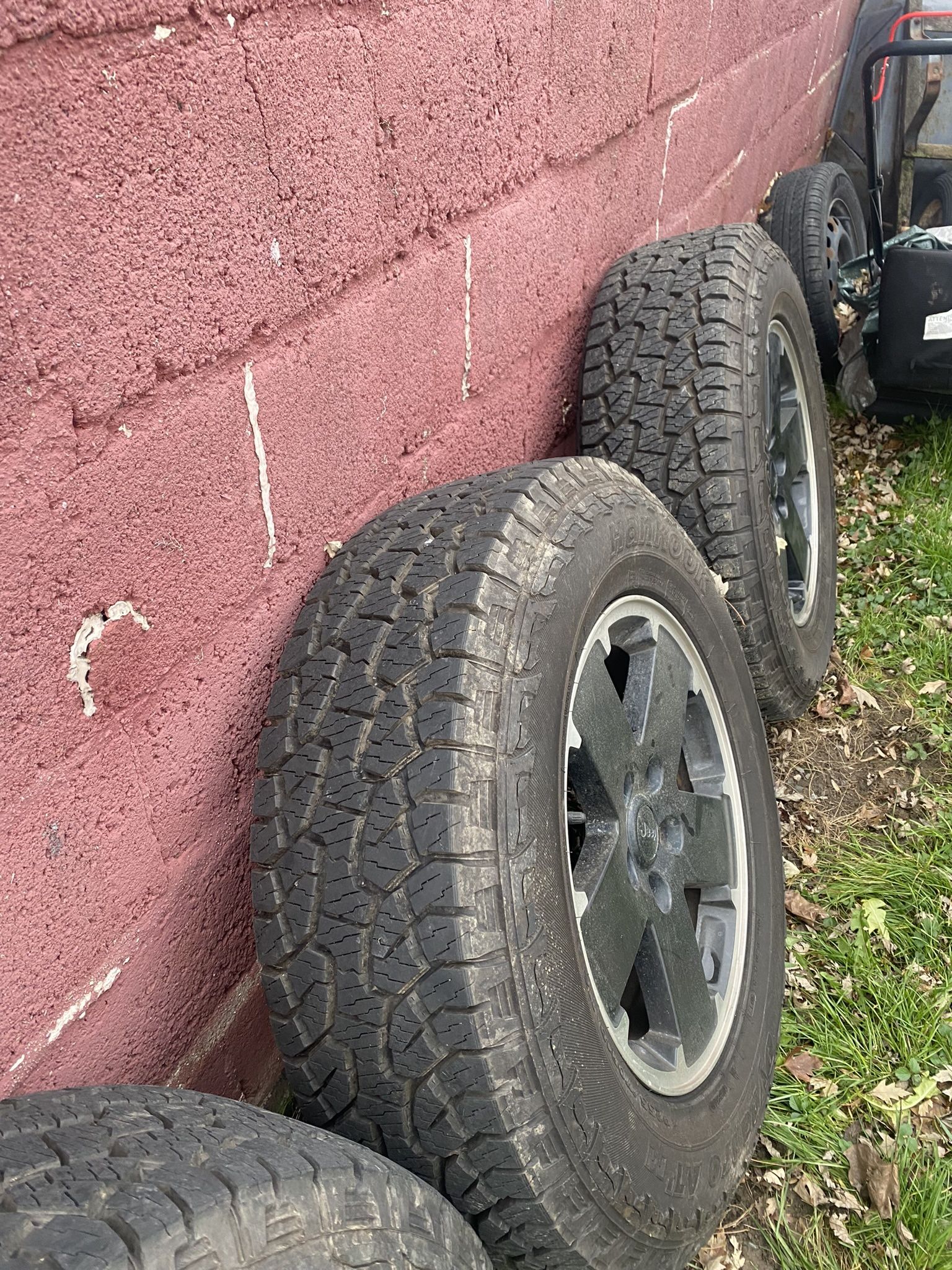 Jeep Wheels And New Tires Set Of 5 