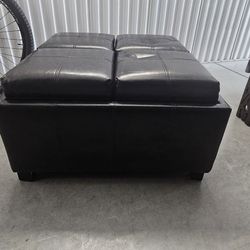Leather Storage Ottoman – Stylish & Functional, Must See!