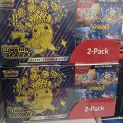Pokémon Surging Sparks Elite Trainer Box + Booster Bundle (2-Pack) Costco Bundle