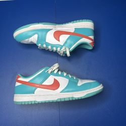 NIKE DUNK LOW MIAMI DOLPHINS Sz 8 LIGHTLY USED/NO BOX