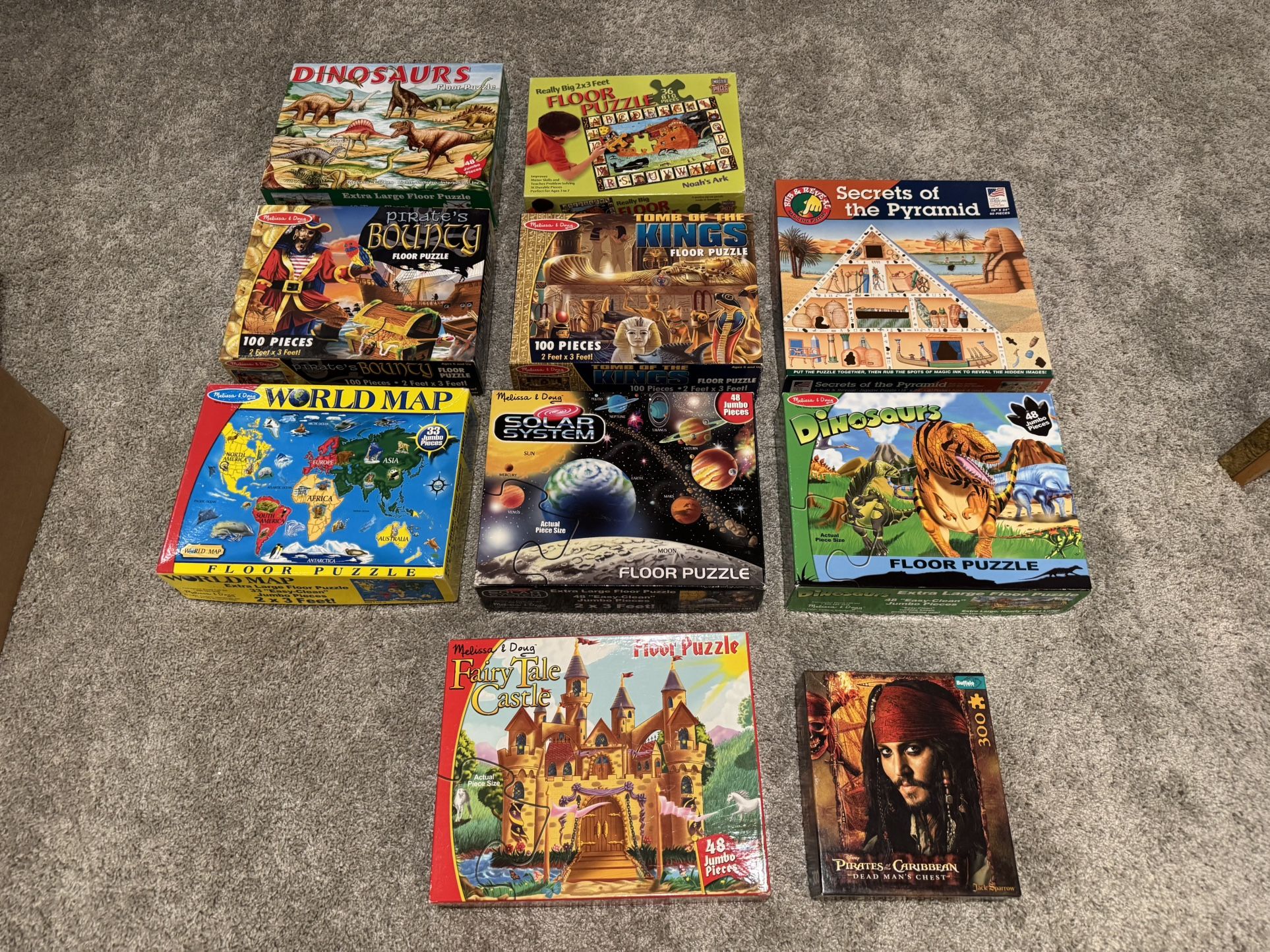 Kids Puzzle Lot - Melissa & Doug + More 11 lotal
