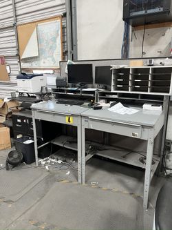 ULINE Metal Standing Desk MULTIPLE AVAILABLE