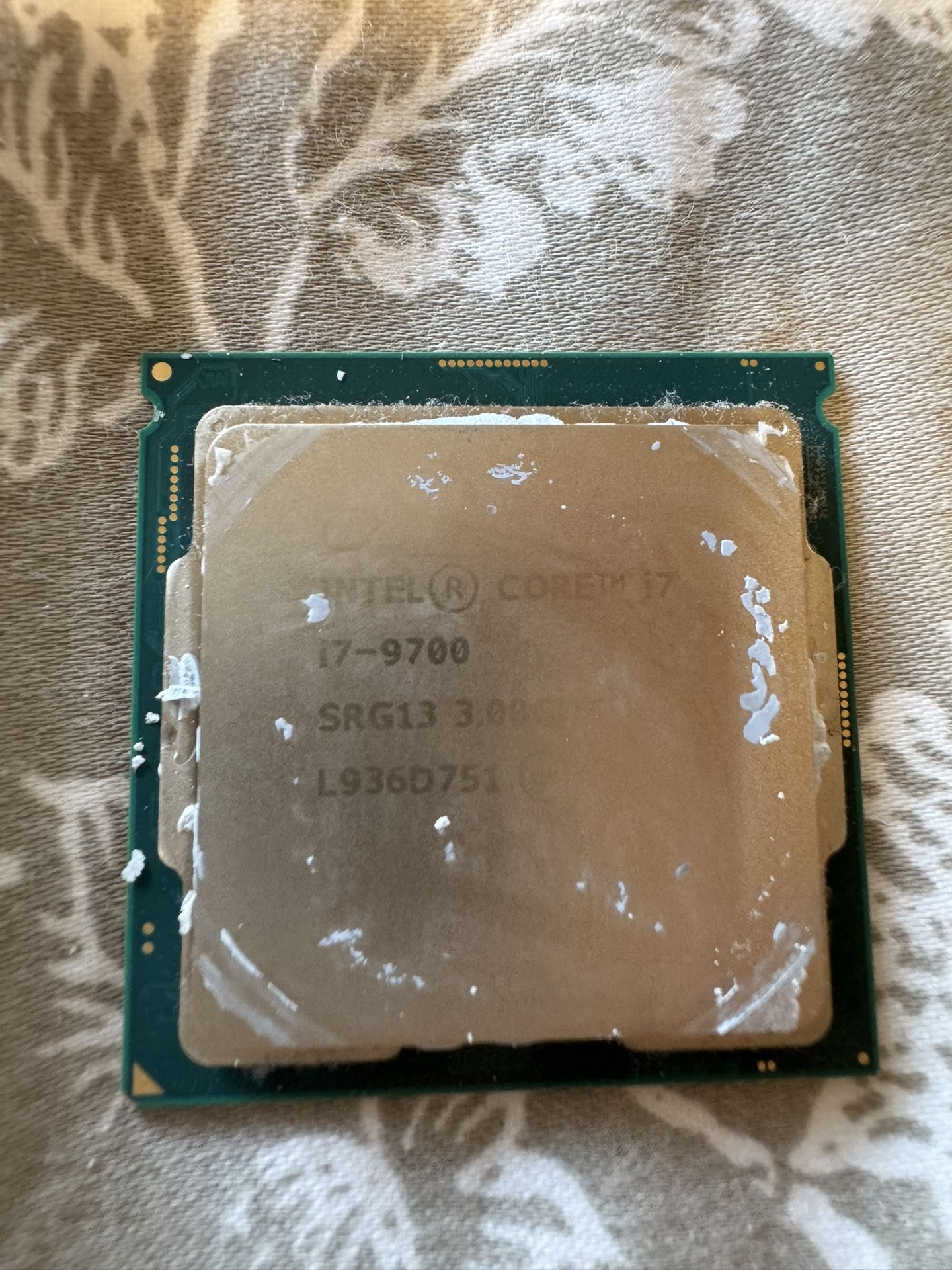 (OFFERS ONLY) INTEL CORE i7-9700 VPRO 3GHZ SRG13 processor