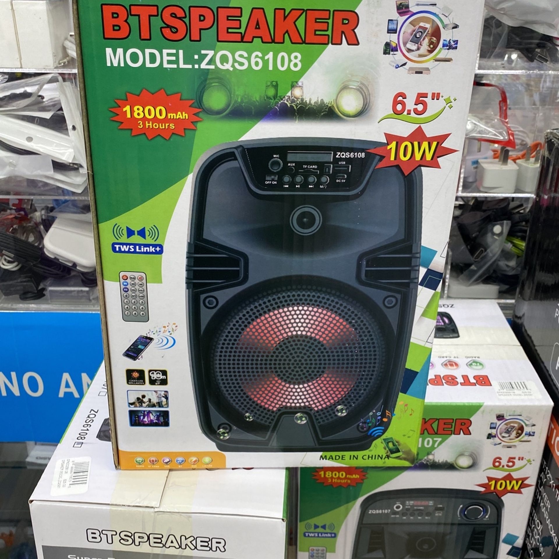 Rechargeable Bluetooth Speaker With Remote TWS link