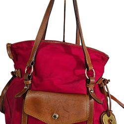 Pre-loved DOONEY & BOURKE Red and Brown Tote