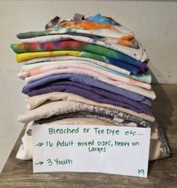 MIXED SIZED Blank Bulk Tshirt Lot