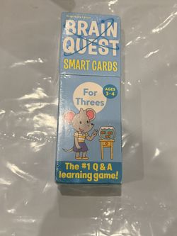 🧠 Brain Quest Smart Cards – For Threes (Ages 3–4)
