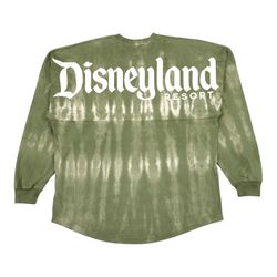 Disneyland Shirt Small S Green Tie Dye Spirit Jersey Disney Mickey Mouse Baggy