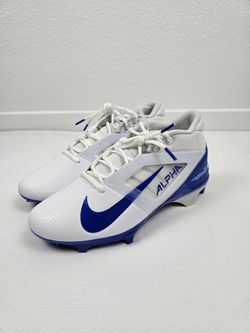 Nike Alpha Menace 4 Pro Cleats Men's Size 8 Blue/White