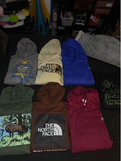 Men’s the north face hoodie crewneck lot used men’s XL