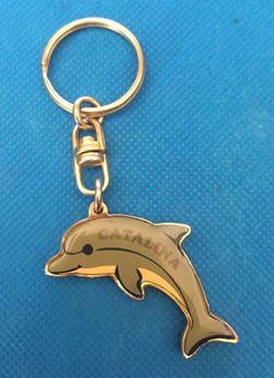 Vintage CATALINA Jumping Dolphin Keyring