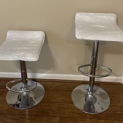 White bar stools set of 4