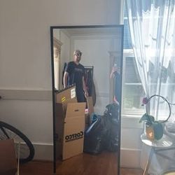 Black Floor Length Mirror
