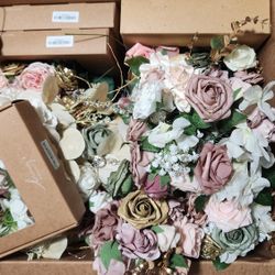 Artificial Ling Flowers - Large Box Used