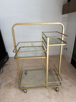 Gorgeous Gold Bar Cart