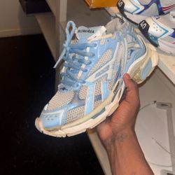 Baby blue Balenci runners 