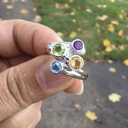 925 Sterling Silver Natural Gemstones