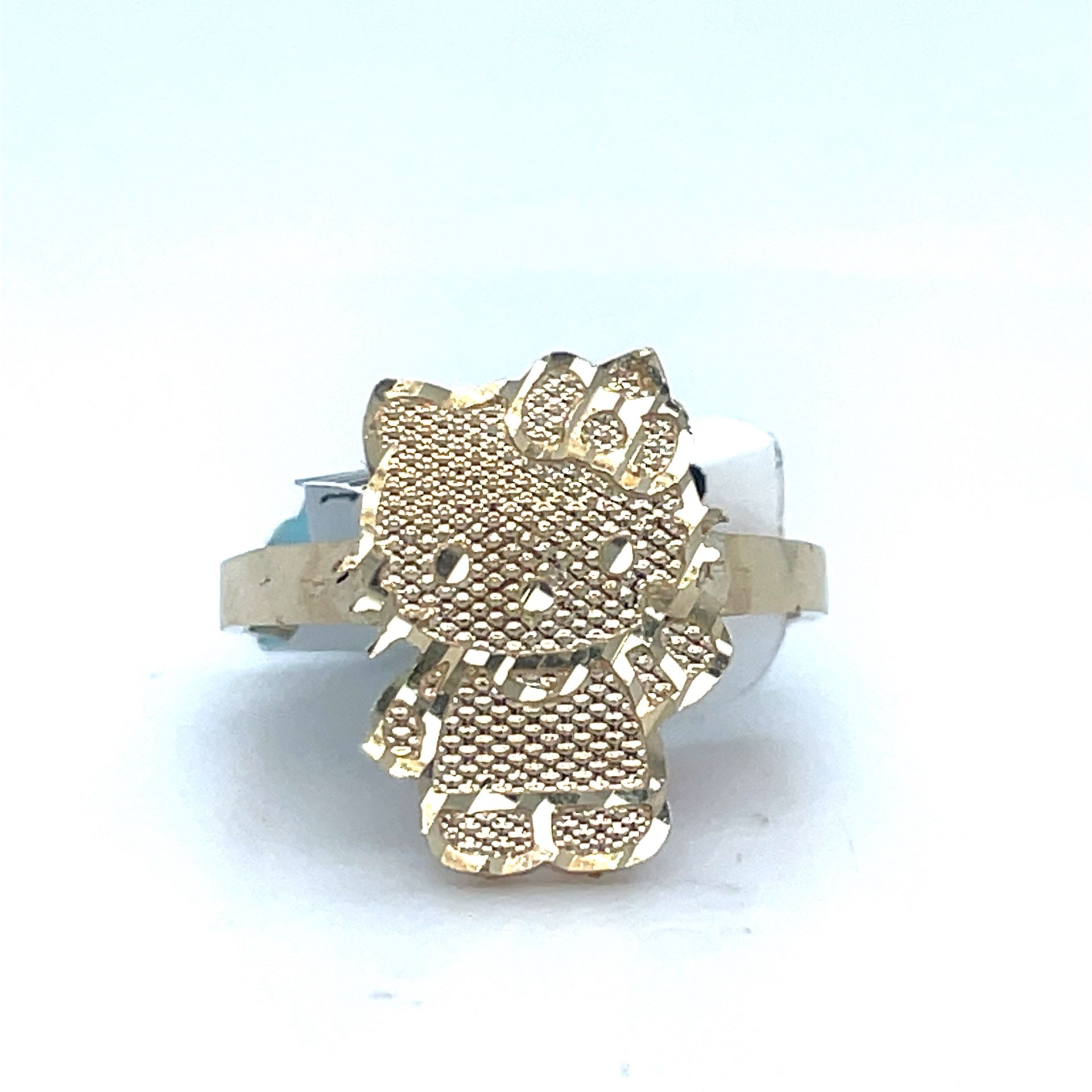 14Kt Yellow Gold Hello Kitty Ring 1.96g Size 6.5 199402/22