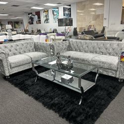 Crazy Deal Silver Sofa And Loveseat Set Now Just 599 (Limited Stock Don’t Miss Out)