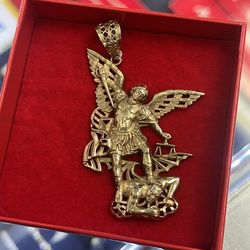 Archangel Michael Pendant | 14K | 13.4G