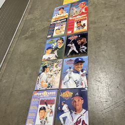 Vintage Baseball Cover Theme Card Magazine Lot: Many With Cards Included 