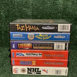 Sega Genesis Game Lot Of 6 Tested And Works Fast Shipping!