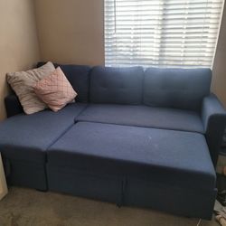 Navy Pull Out Couch  