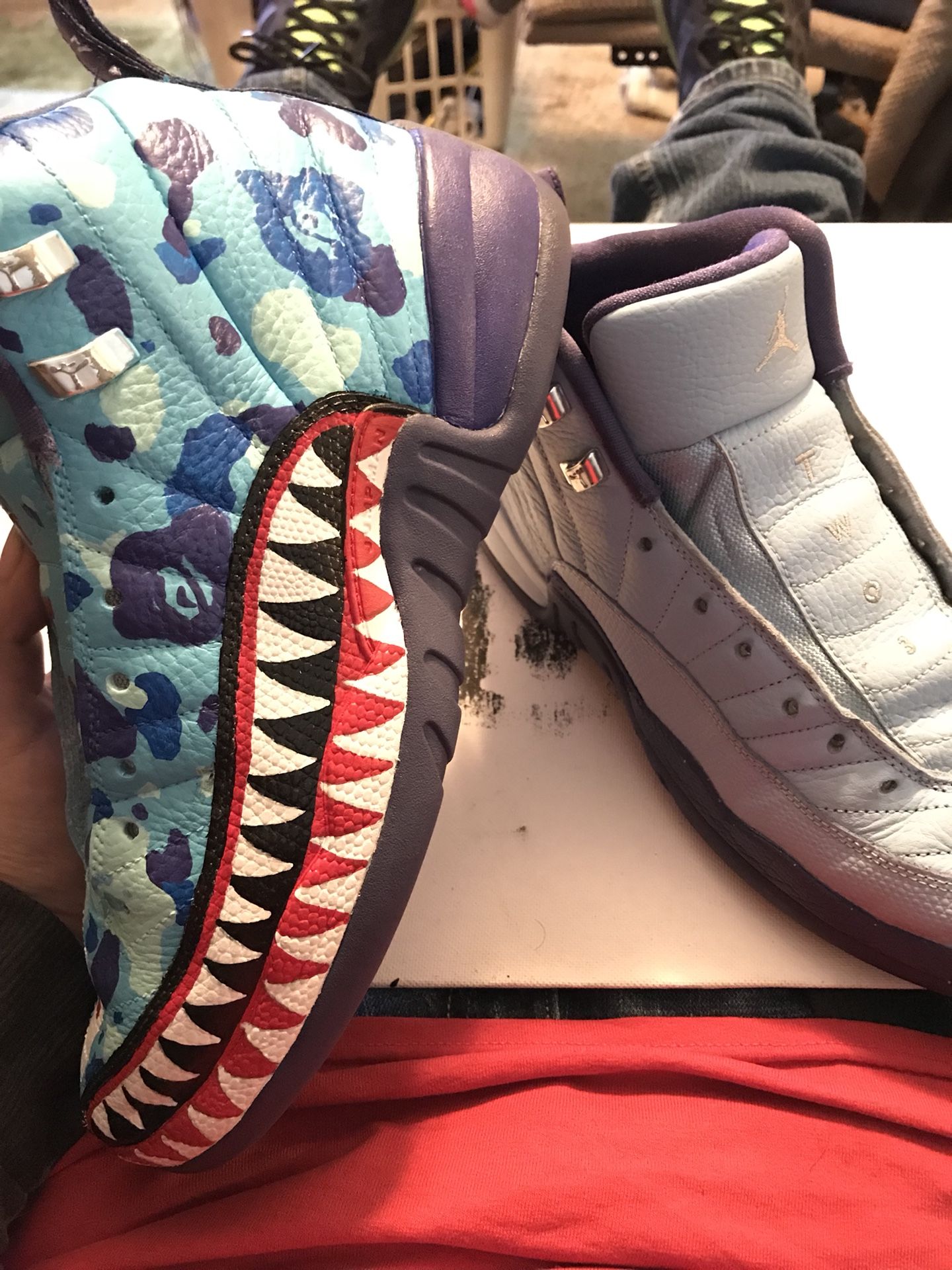 Custom Bape Jordan 12s for Sale in Rosenberg, TX - OfferUp