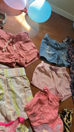 Shorts, Tshirts, leggings, dresses, swim wears , pants for 7-8 y