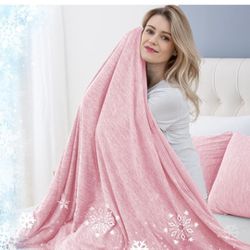 Pink Cooling Blanket For Hot Sleepers 