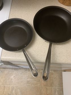 All Clad D5 2 piece Nonstick Fry Pan Set, 8” & 10” Made In USA. Price Drop! 