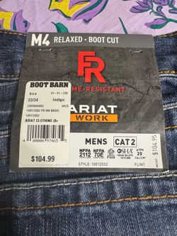 Ariat M4 FR 33/34 work jeans