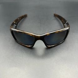 Oakley Crankcase Sunglasses Brown Tortoise Frame Dark Lenses 