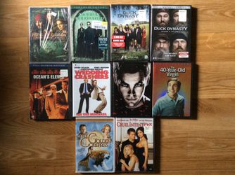 22 BRAND NEW SEALED DVD MOVIES AND SERIES