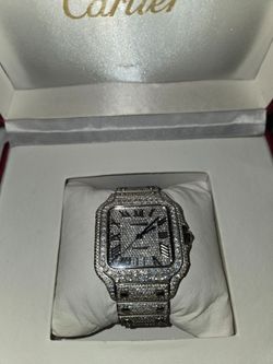 Bustdown Moissanite Watch