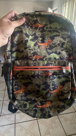 Dinosaur  camo back pack
