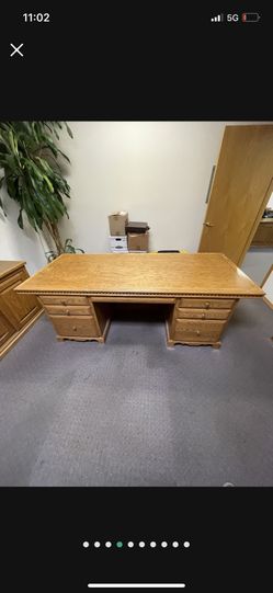 Desk Custom Oak
