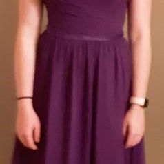 Purple Bridesmaid/prom Dress