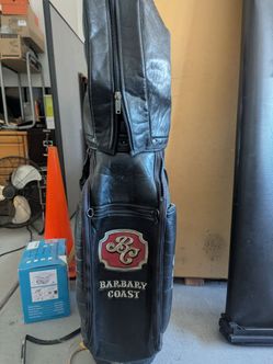 Vintage Barbery Coast leather golf bags Callaway golf bag
