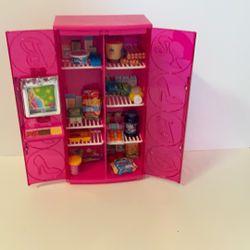 Barbie Refrigerator With Accessories 